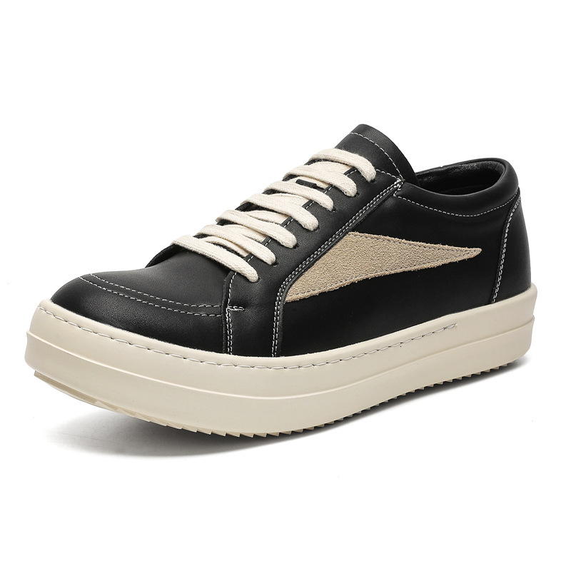 2025 New Niche Design Dark High Street Style Light Luxury High-quality Low Cut Men's Thick Soled Outdoor Sports Fashion Shoes Multifunctional Men