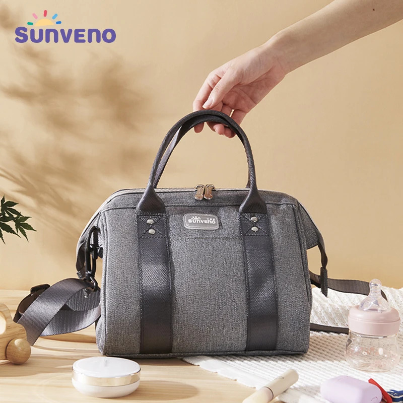 Sunveno Multi-Function Diaper Bag for Short Trips Stylish Durable Baby Bag for Parents Mommy Shoulder Bag Crossbody Carry 250304