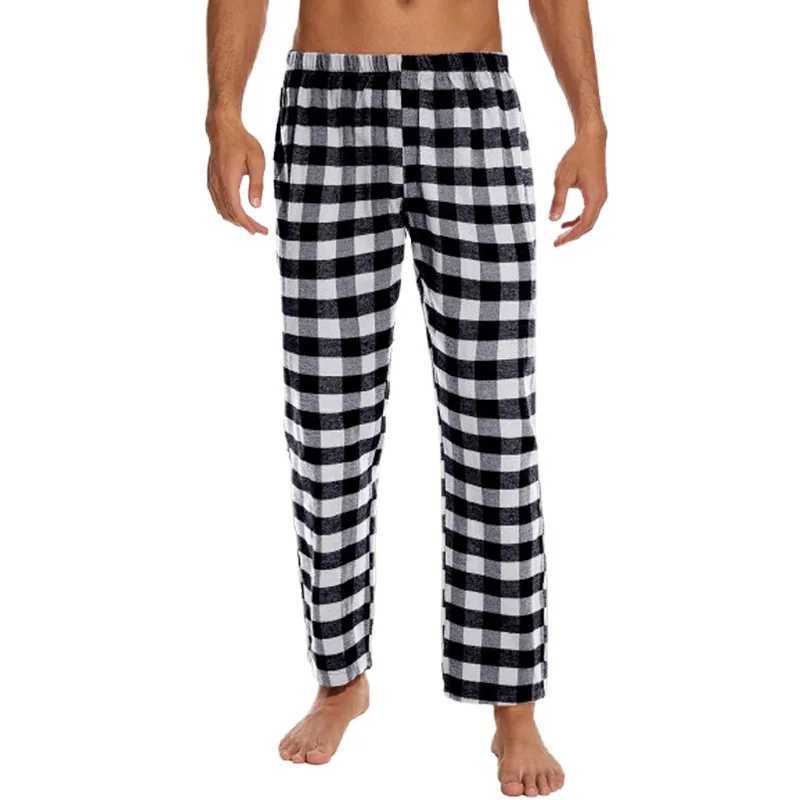 Mens fashionable casual sleepwear for three people soft and comfortable loose elastic waistband smooth straight house casual for three peopleXJ250303
