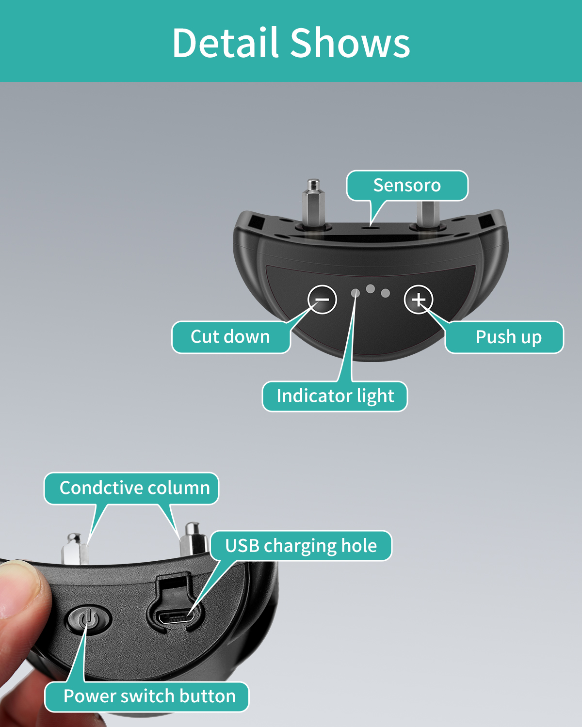 Dog Bark Collar, Waterproof Automatic Barking Collars, Anti Bark Shock Collar, Barking Training Collar with Beep and Shock, Long Term Use, Long Standb