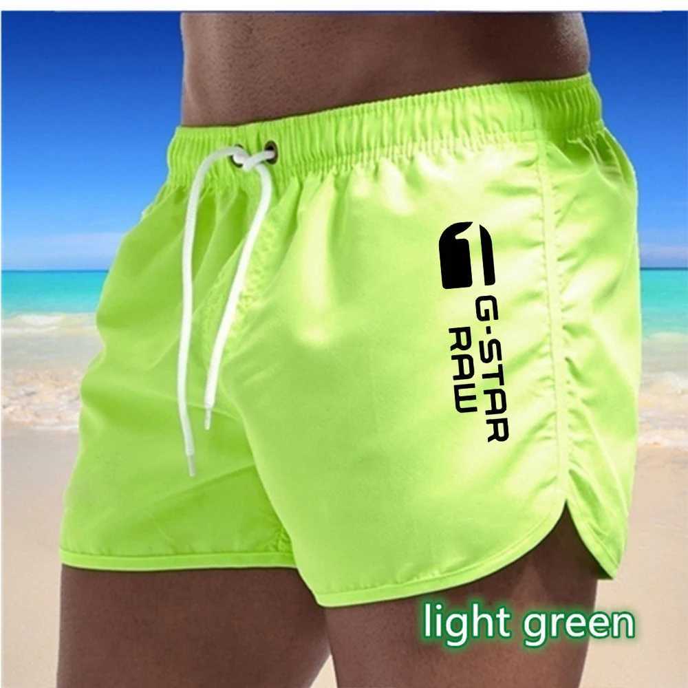 New mens quick drying and breathable beach swimming pants with multi-color printed sports and fitness shorts for external wearT250304