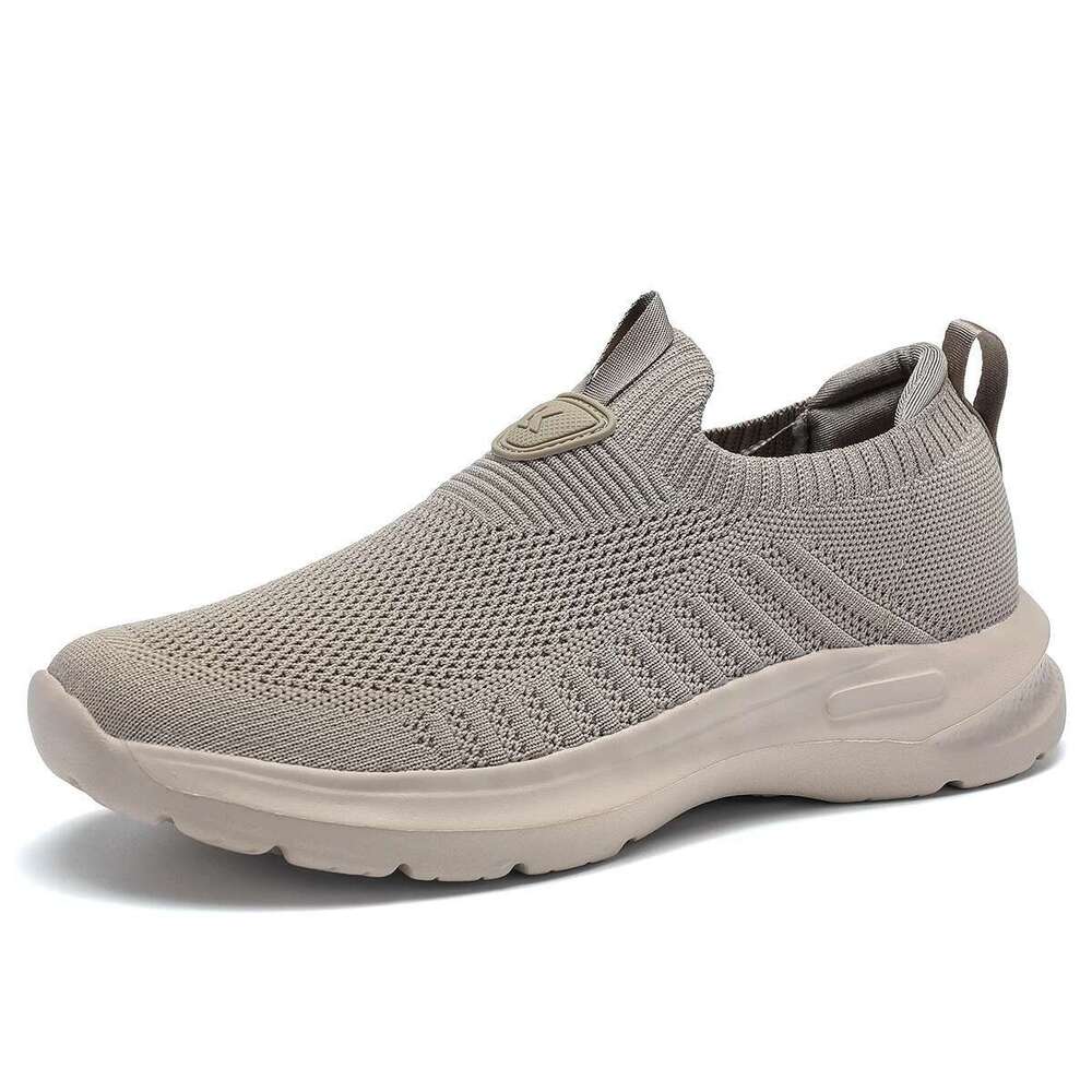 Mens Walking Lightweight Breathe Casual Mesh Running Shoes Slip On Fashion Tennis Sneakers Comfort Gym Workout Trainers