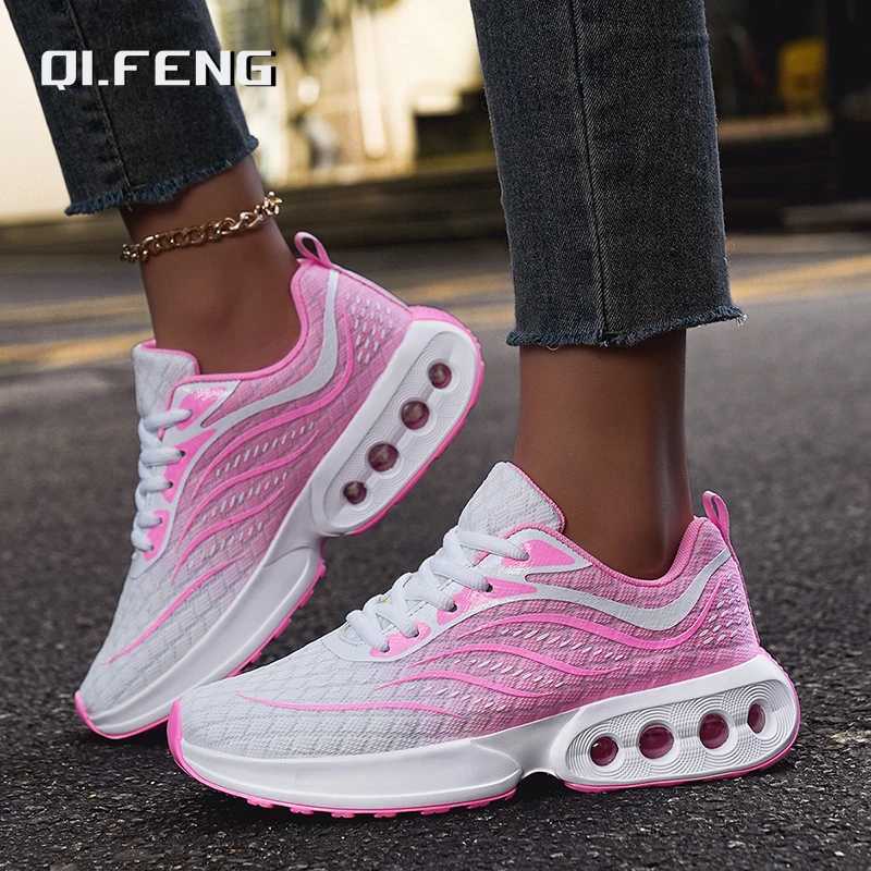 Spring and Autumn New Air cushio Wens Shoes Mesh Breathable and Lightweight Sneaker Fashionable Casual Running Footwear Z250304