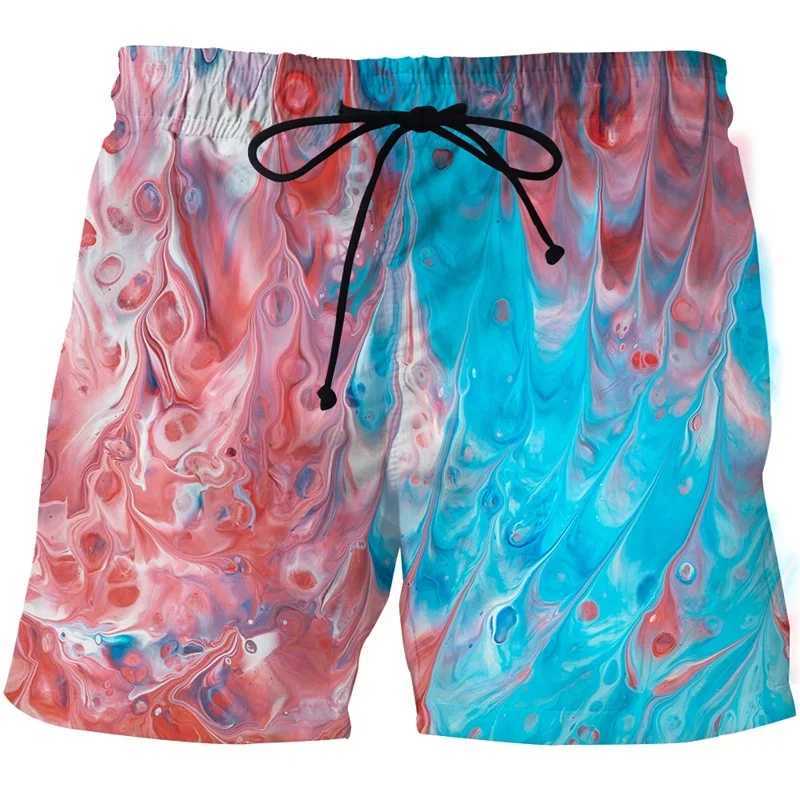 3D Printed Beach Shorts For Men Women Abstract Art Cool Shorts Summer Casual And Comfortable Skateboarding Sports Quick DryingT250304