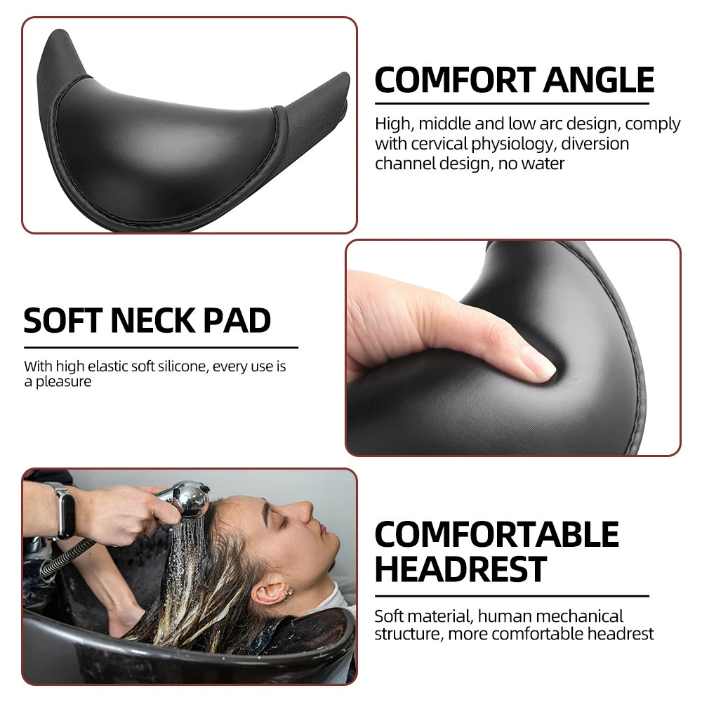 Silicone Pillow Shampoo Bowl Neck Rest Non-Slip Shampoo Bowl Neck Pillow Salon Sink Neck Cushion Barbershop Tools 250304