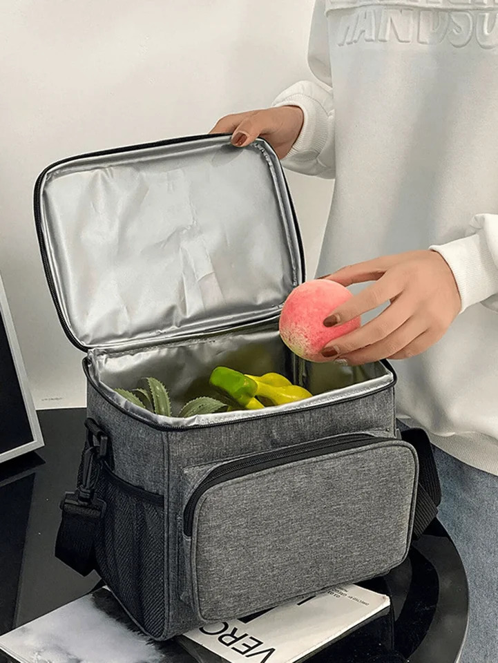 Multifunction Large Capacity Cooler Bag Waterproof Oxford Portable Zipper Thermal Lunch Bags For Women Lunch Box Picnic Food Bag 250228