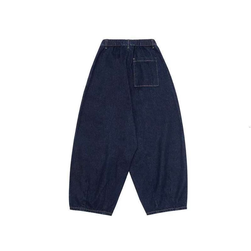 Wide Leg For Men Loose Casual Harem Denim Pants Unisex Japanese Haruku Streetwear Fashion Jeans Trousers Women