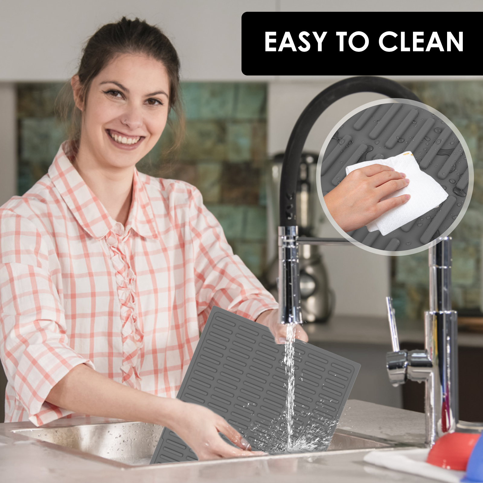 Cat Litter Mat Pet Waterproof Silicone Nonslip Toilet Litter Washable Wear-resistant Mat Cat Litter Catcher Pad