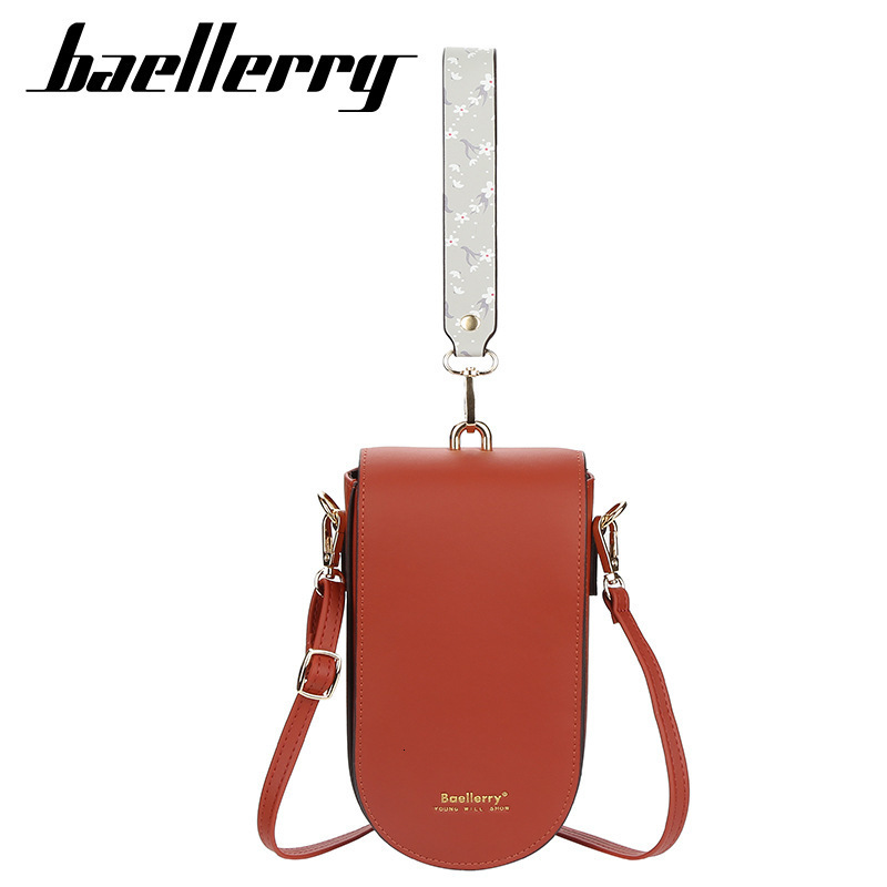 Ladies Wallet Baeellerry Korean Edition Multi Card Handbag Fashion Solid Color Single Shoulder Diagonal Cross Phone Bag 250304