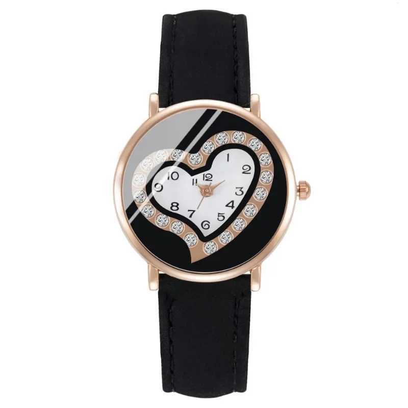 2024 New Ladies Leather Str Analog Quartz Fashion Temperament Ladies Watches Womens Wrist Relogios FemininoXJ250304