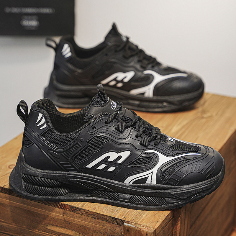2025 Four Seasons New Designer Men s Original Lightweight Breathable Mesh Sports Korean Edition Fashion Multi Functional Thick Soled Running Shoes