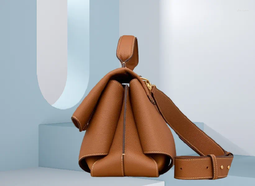 2025 NEW Shoulder Designer Women's Bag Solid Color High Quality Genuine Leather Fashion Crossbody Large Capacity Bags for Womens