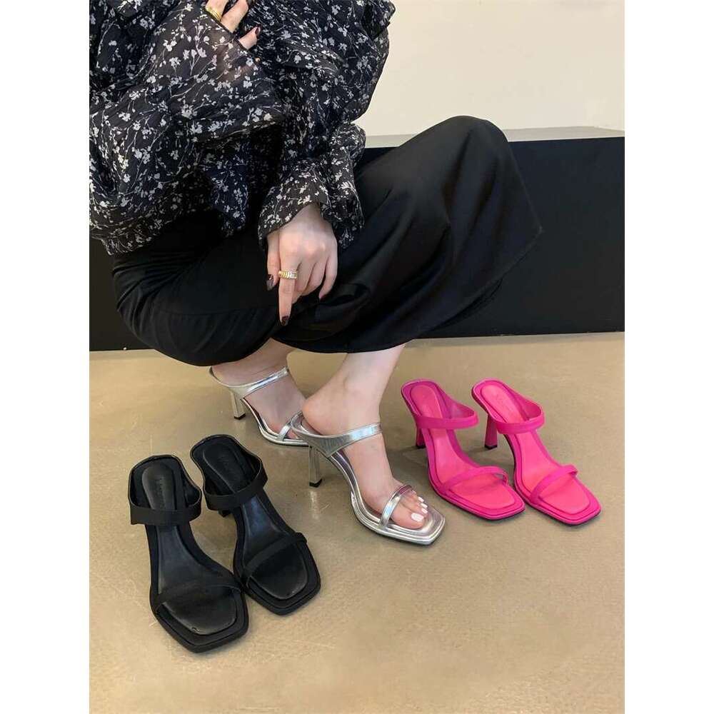 2025 New Autumn Woman Fashion Pumps Pointed High Heels Shallow Women's Slippers Shoes For Women atos De Mujer