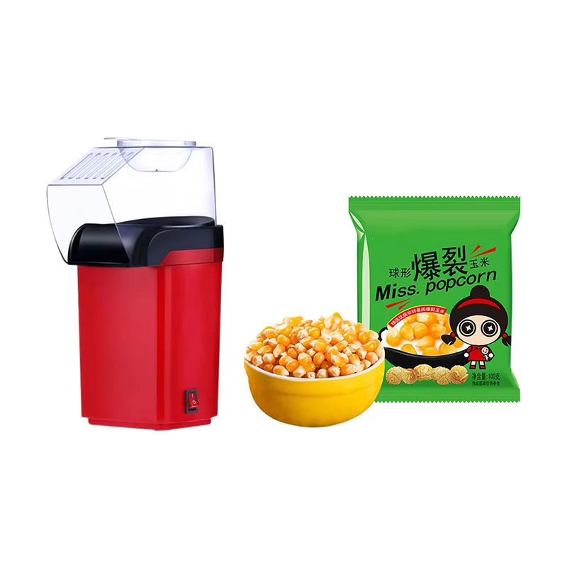 Household electric popcorn machineblower type mini popcorn bagging machine electric heating corn popper machine popcorn machine