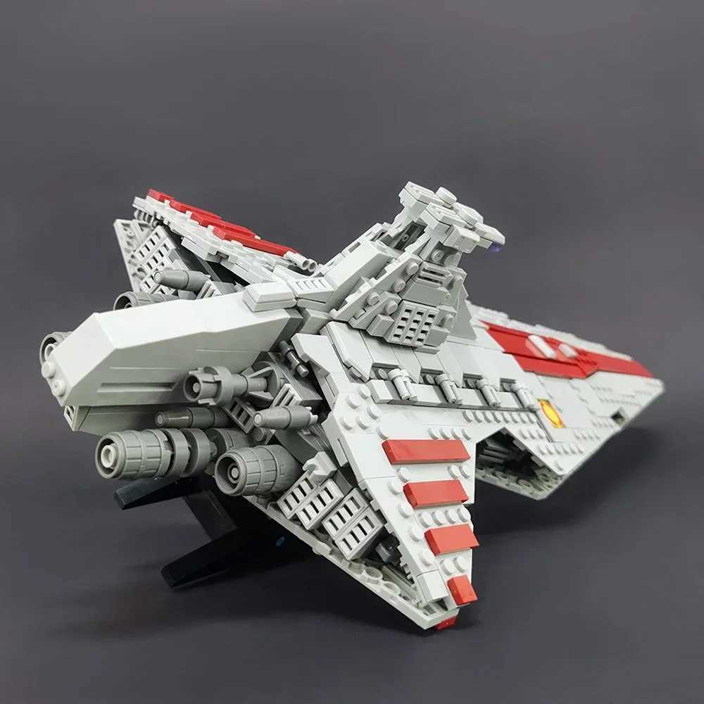 High-tech Moc Venator Attack Cruiser Fighter Destroyer Brick Technical Model Building Star Blocks Space Ship ToysT250304