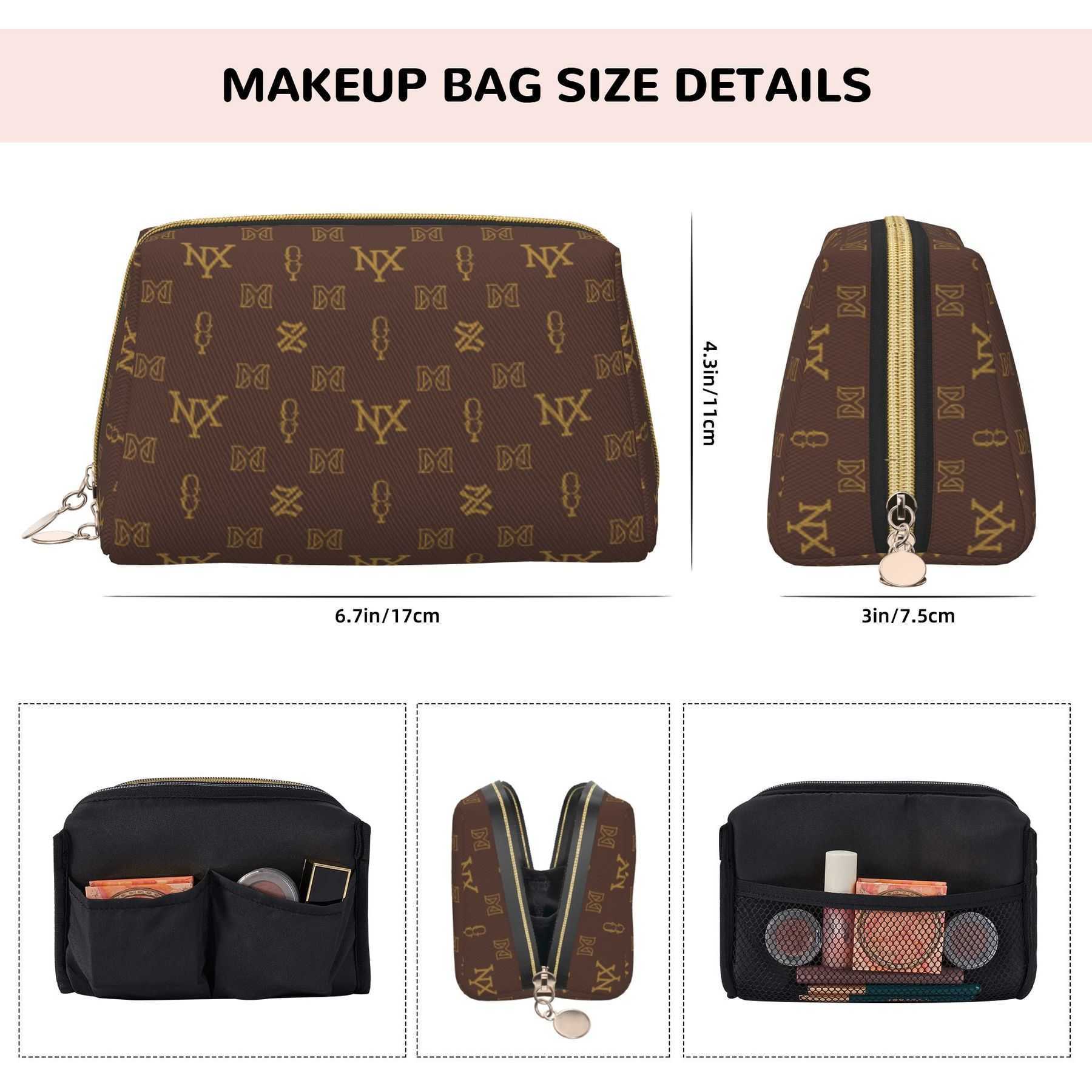 NXY Designers Makeup Designer Bag For Womens Luxury Handbag Vintage Make Up Toiletry Clutch Bags Cosmetic Wash Purse Wallet Pencil Cases