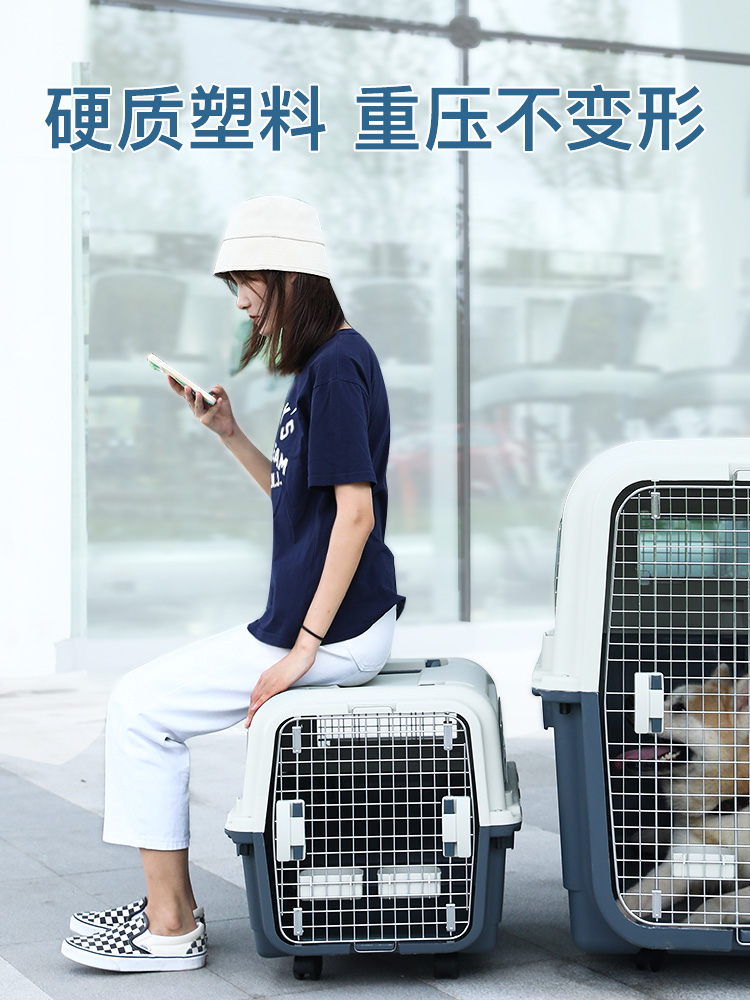Pet air case Air China small medium large dog corgi cat aircraft consignment case dog cage dog air case