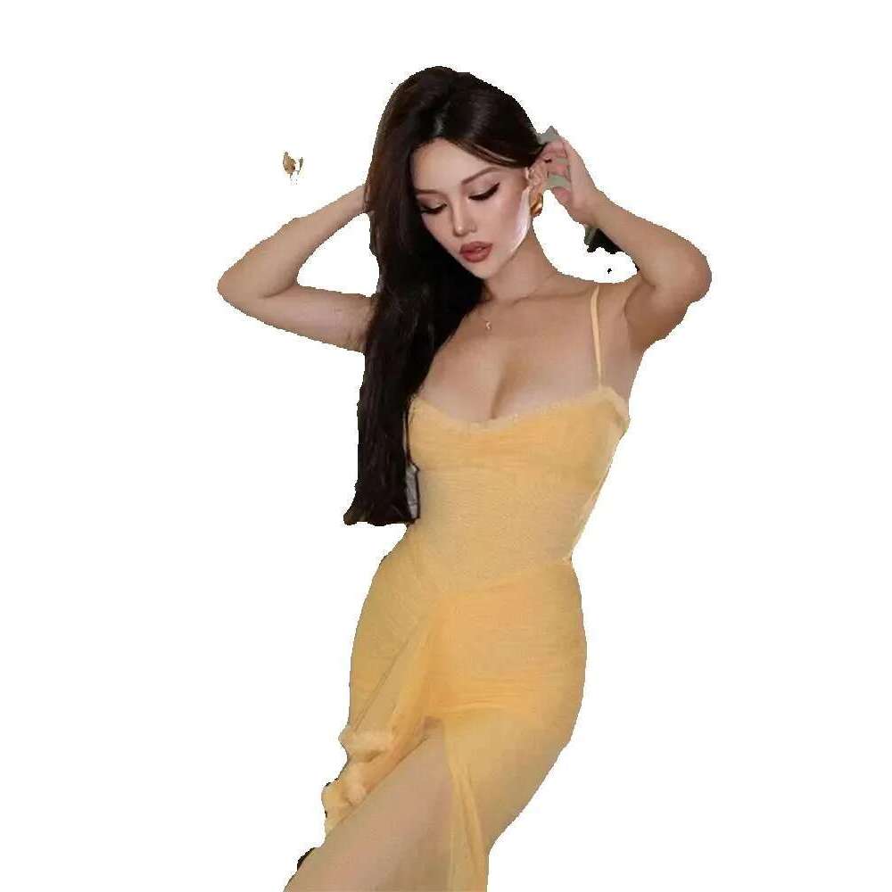 Women's Elegant Pleated Sg Maxi Dress - Sexy Sleeveless Backless Slim Robes