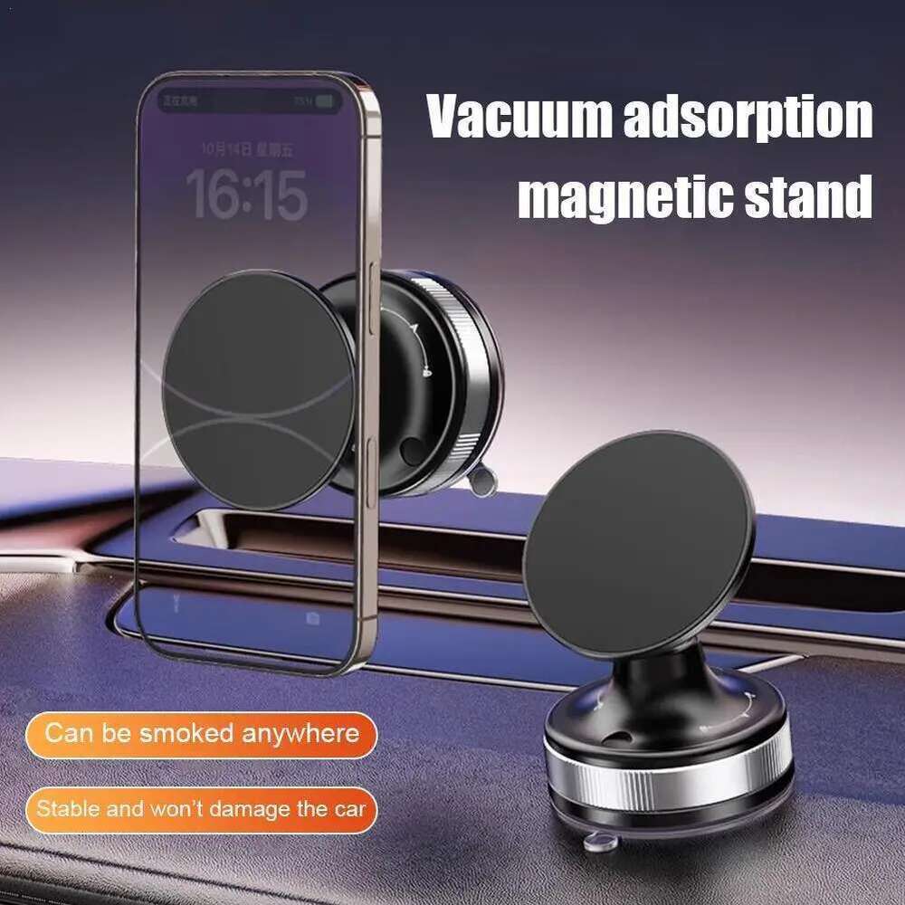 Magnetic Mobile Phone Holder 360 Rotatable Vacuum Adsorption GPS Navigation Bracket For IPhone 15 14 13