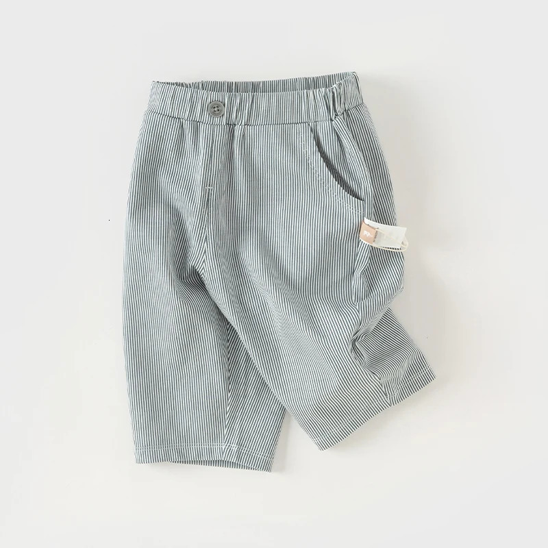 Dave Bella Childrens Shorts Boys Summer Casual Fashion Cropped Pants Striped Cotton Cool Outdoor Sport DB2248457 250304