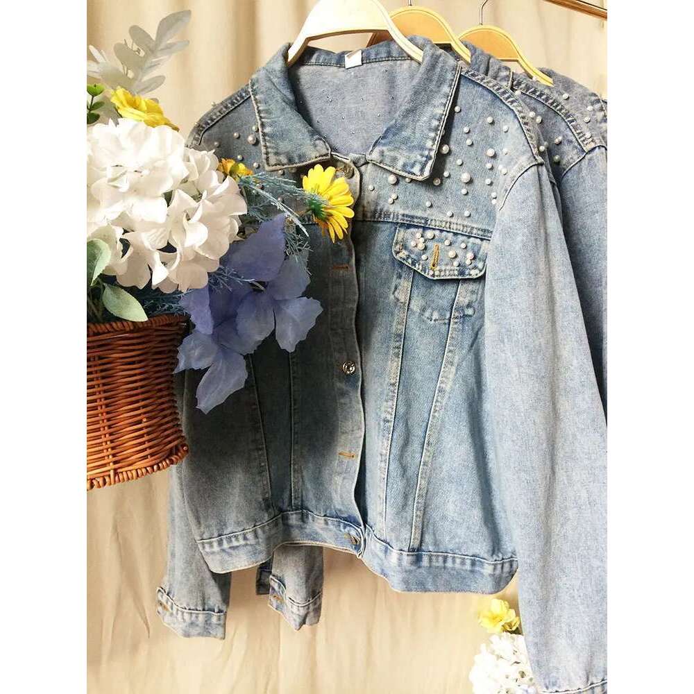PERSONALIZED Statement Denim Bridal Name Pearl Detaig MRS Jacket Custom Date Placement On Collar Bride Gift New