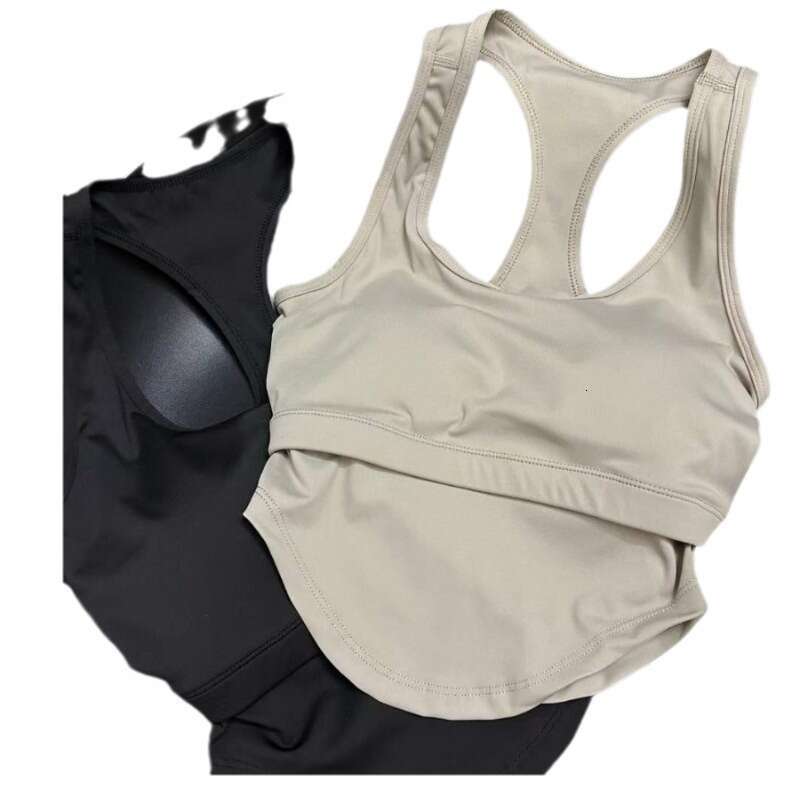 Summer New Product - I-Shaped Beautiful Back U-Neck Sports Wind Speed Dry Vest With Built-In Chest Cushion For Gathering