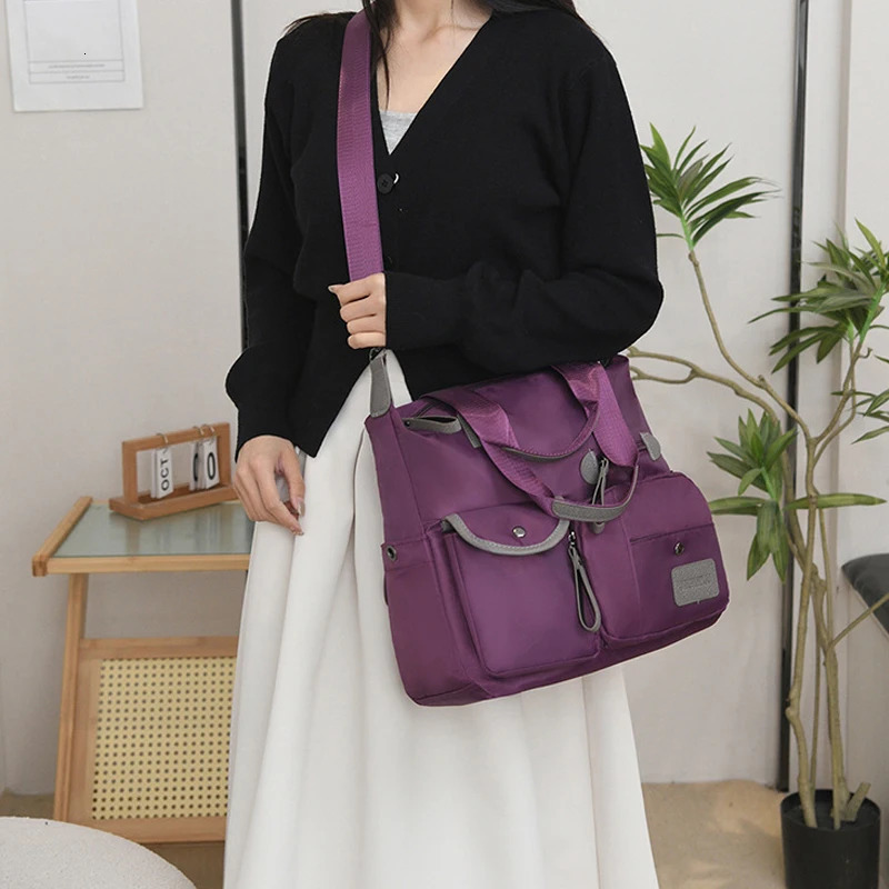 womens handbag fashionable nylon waterproof casual shoulder bag mummy large capacity messenger bag 250218