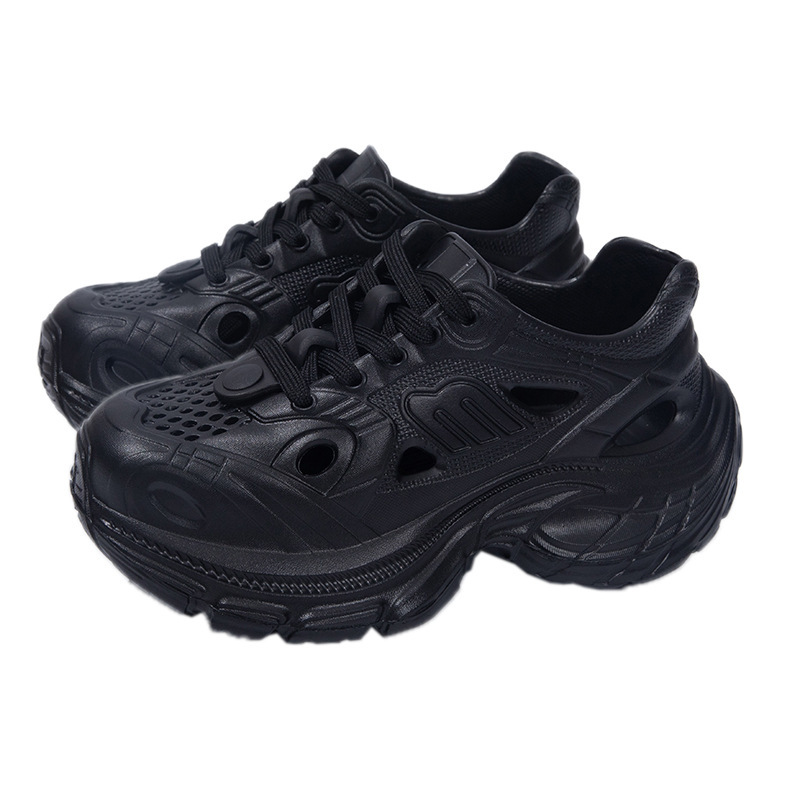 Height increasing sports fashionable and breathable dad summer new casual hole shoes, wear, women's shoes for outdoor wear designer sandals