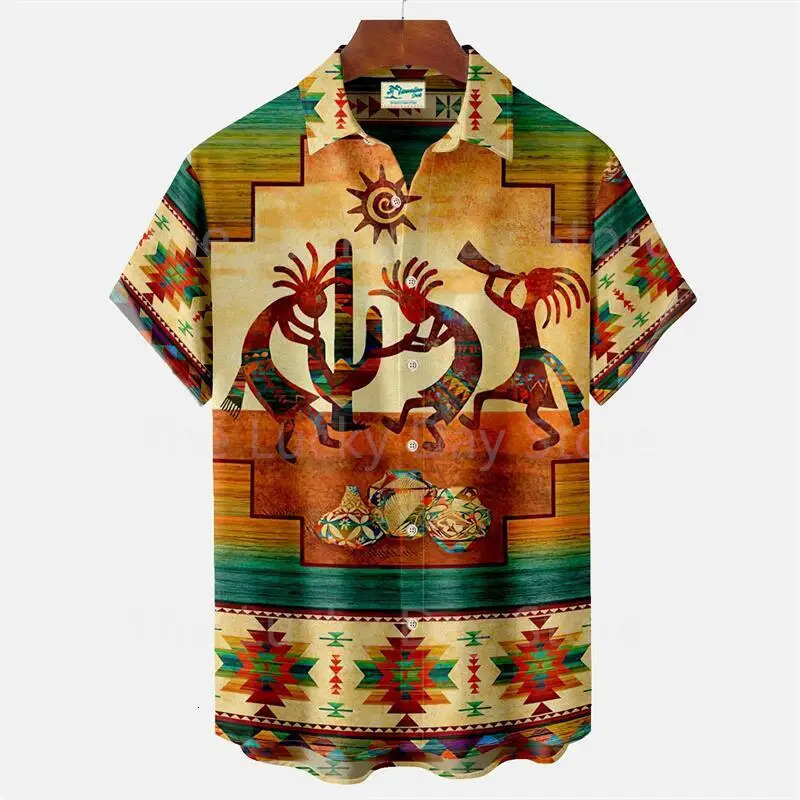 Mens Casual Social Hawaiian Oversized Short Sleeve Shirt Elegant Vintage Harajuku Summer Fashion Clothing Pattern Top 250227