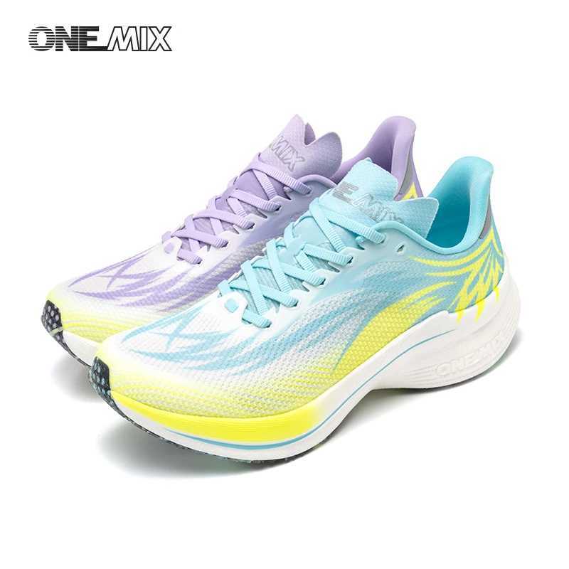 ONEMIX 2025 Carbon Plate Men Women Running Sports Shoes Breathable Cushioning Non-Slip PB Lightweight Rebound SneakersC250304