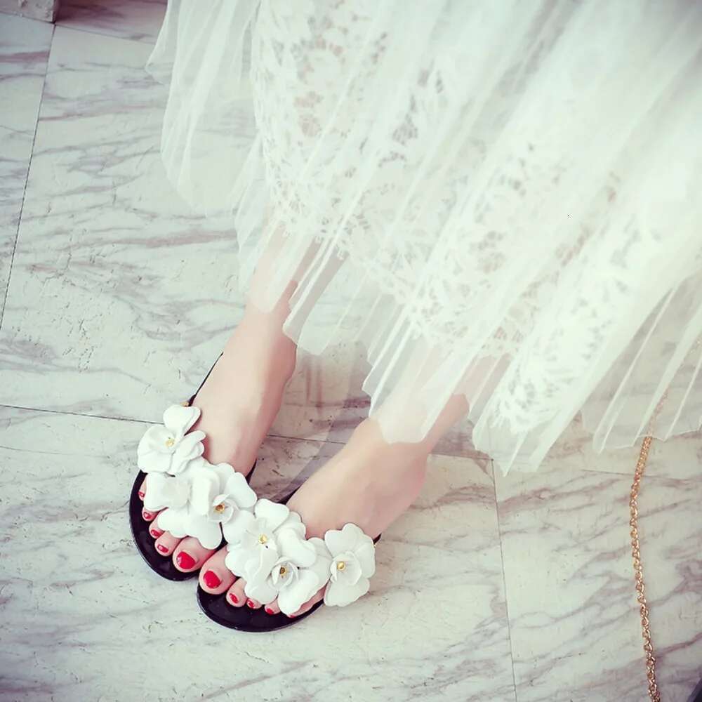 Women Summer ps Flip p Bottom Jelly Women's wer Beach Shoes Flat Sandals Chanclas 's