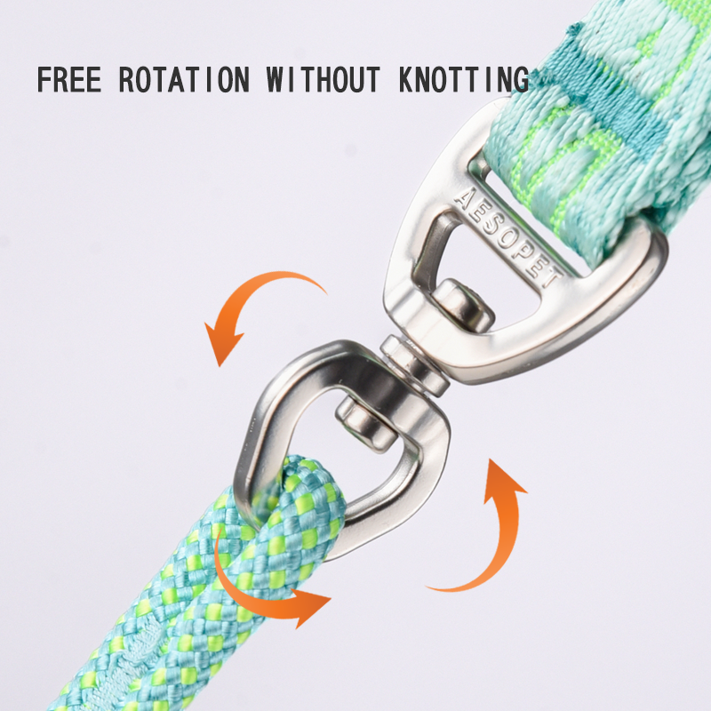 LL021 Strong Nylon Rope Leash Anti-Choking Anti-Pull and Outdoor Walking Training Lead for Small Medium Large Dogs