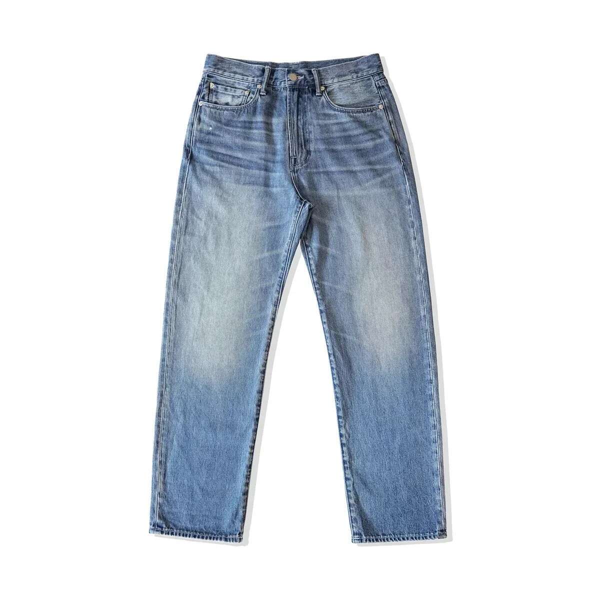 Red Tornado 13Oz Denim Jeans 55501-0003 Vintage Wash Men's Designer Pants Light Blue