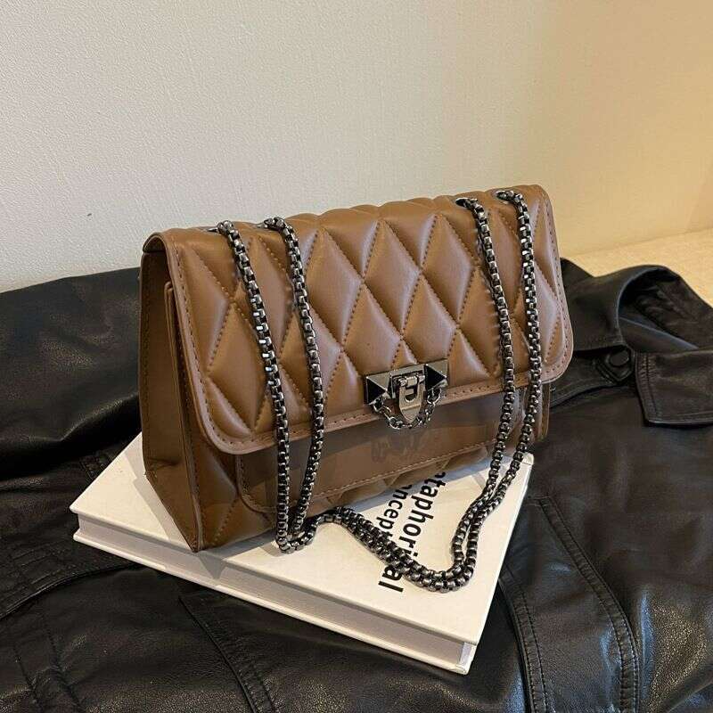 Women's Bags Popular solid color dia embroidery thread retro chain messenger shoulder small square women's bag