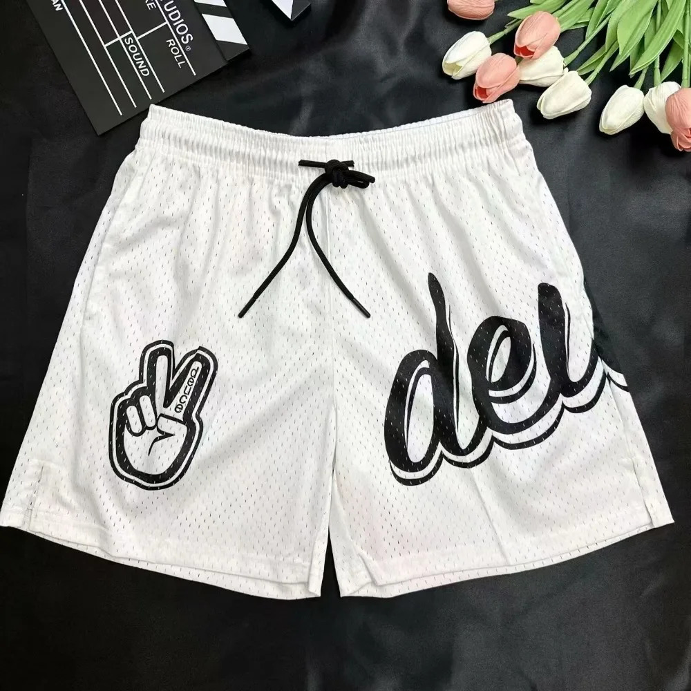2425 Selling Adult Sports Shorts Fashionable Beach Breathable Loose Outdoor Ball Training Paradigm Flower 250225