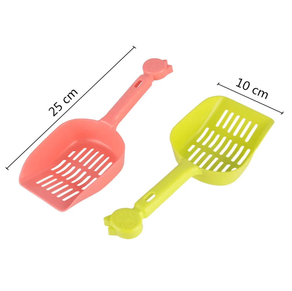 Dropshipping Sale Plastic Dog Cat Food Spoon Shovel 3 Colors Convenient Feeder Plastic Pet Feed Scoop