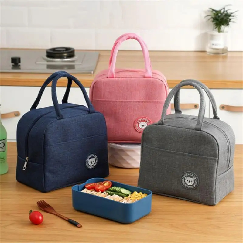 Portable Work Lunch Bag Insulated Waterproof Camping Bag Outdoor Thermal Bag Aluminum Foil Thickened Refrigeration Bag 250228