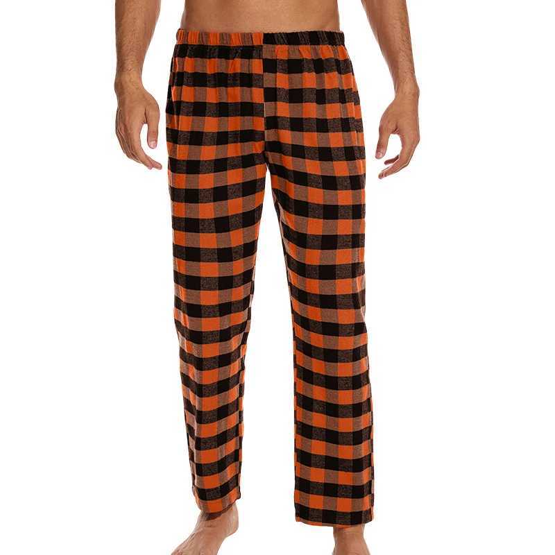 Mens fashionable casual sleepwear for three people soft and comfortable loose elastic waistband smooth straight house casual for three peopleXJ250303