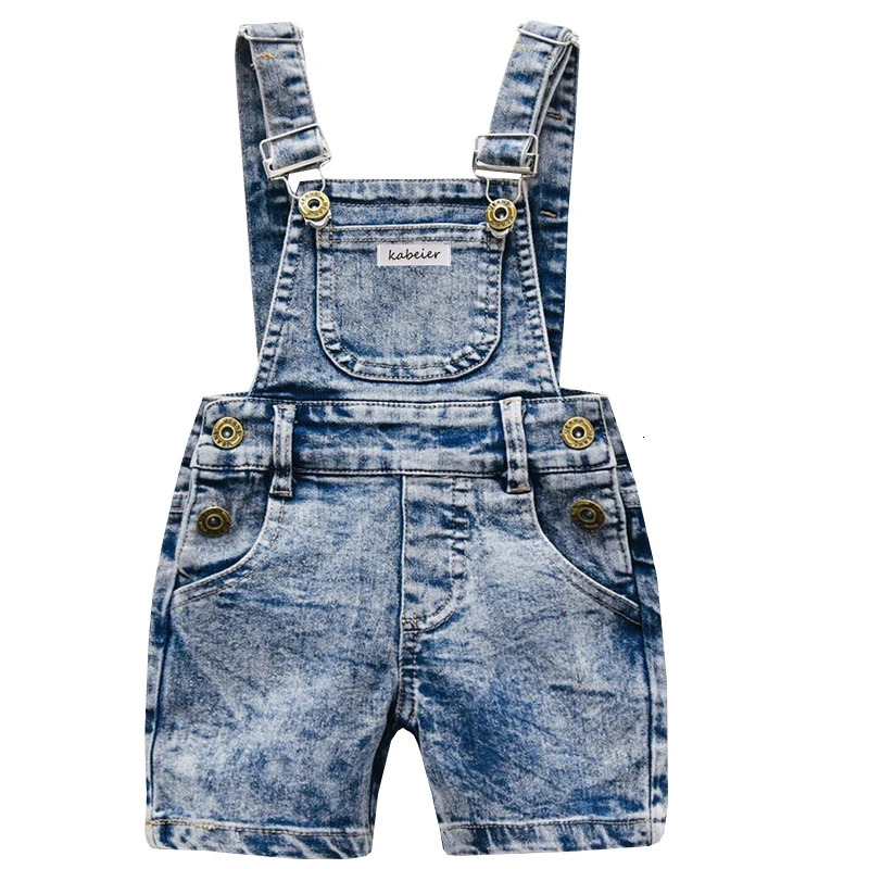 Baby Boy Girl Overalls INS Toddler Denim Jumpsuit Clothes Unisex Infant Summer All-match Casual Pants 1 2 3 Y Kid Daily Set 250304
