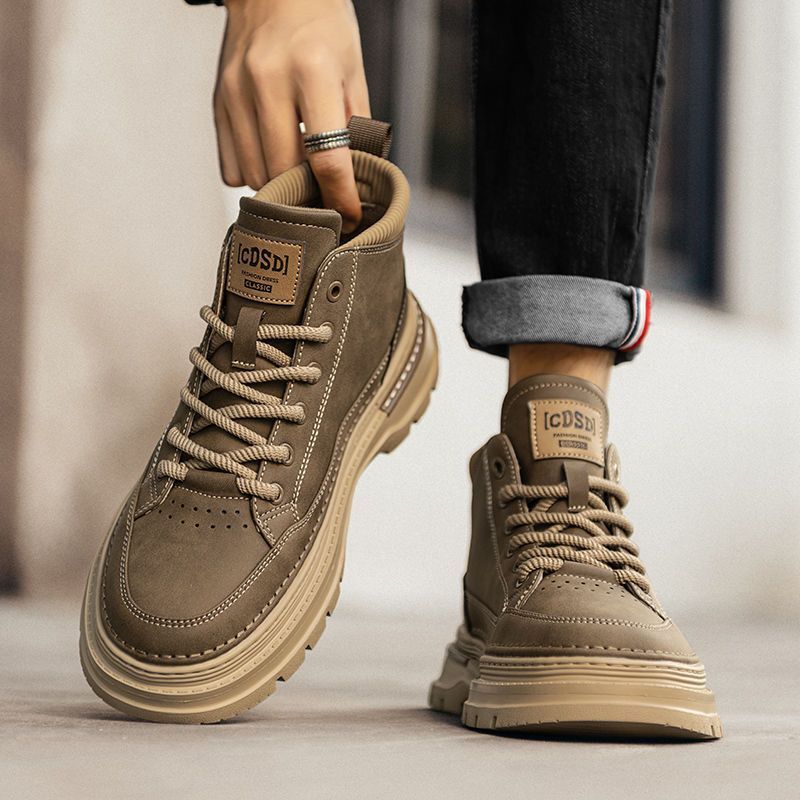 2025 Men s Designer New Original Lightweight New Trend Strap Flat Bottom Outdoor Leisure Trend Low Top Short Boots Men s Size 39-44