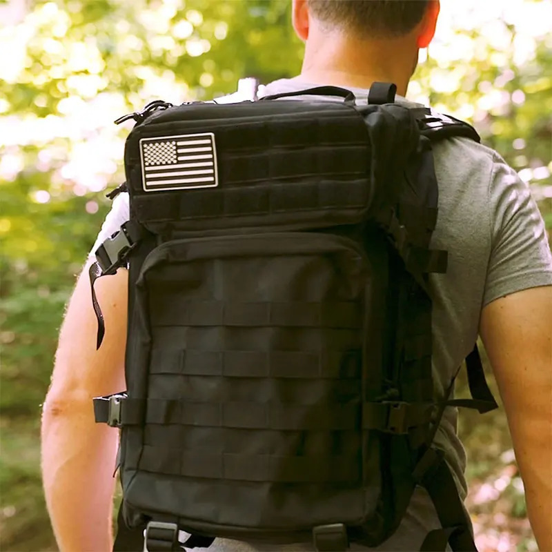 Ship from US 50LHigh capacity Fitness Backpack Hiking Outdoor Camping bag perfect for traveling camping 250304FBB