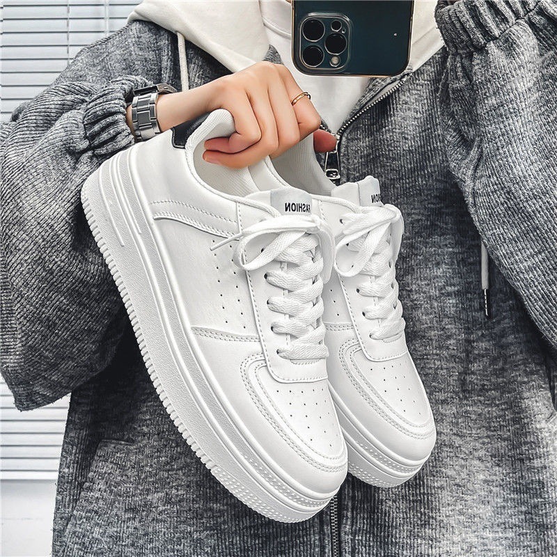 2025 Spring/summer New Trendy Youth Leisure Fashion Versatile Designer Men's Shoes New Pure White Sports Board Shoes Men's Small White Shoes
