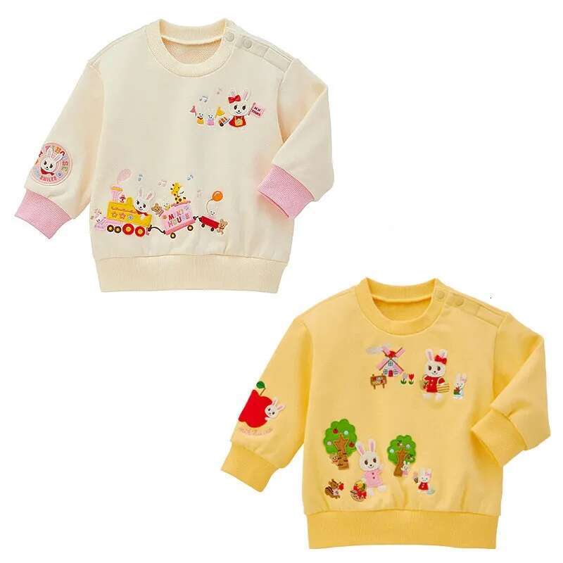 Autumn New Girls Sweatshirts Cartoon Little Rabbit Hoodie Cute Tops Baby Girl Clothes Kids Hoodies Pull Sweatshirt Sudaderas