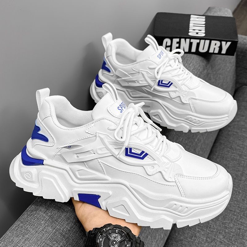 2025 Four Seasons Famous Designer New Product Free Delivery Original Lightweight Breathable White Men s Fashion Thick Bottom Sports And Leisure Runnin