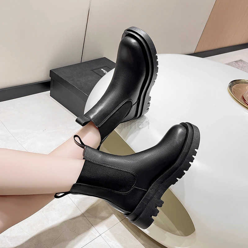 2024 New Thicken Winter Knight Boots Wen Knee High Long Square Heel Boots Thick Motorcycle Goth Boots Black Botas Mujer Z250304