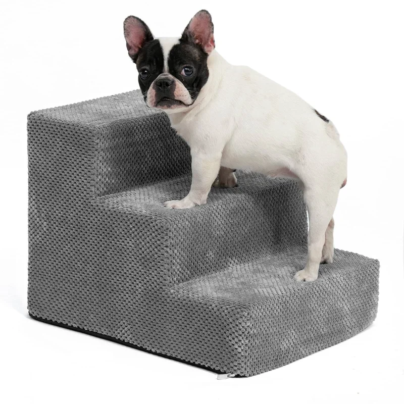 Escalera de esponja antideslizante para perros pequeños, escaleras auxiliares para sofá, arriba y abajo de la cama, escalón extr