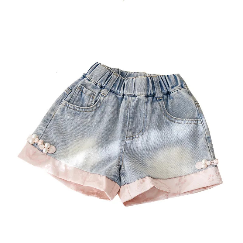 Girls Denim Shorts Summer Childrens Clothes Fashion Short Jeans For Baby Cute Shorts Pants Kids Costume Toddler 5 6 7Y 250304