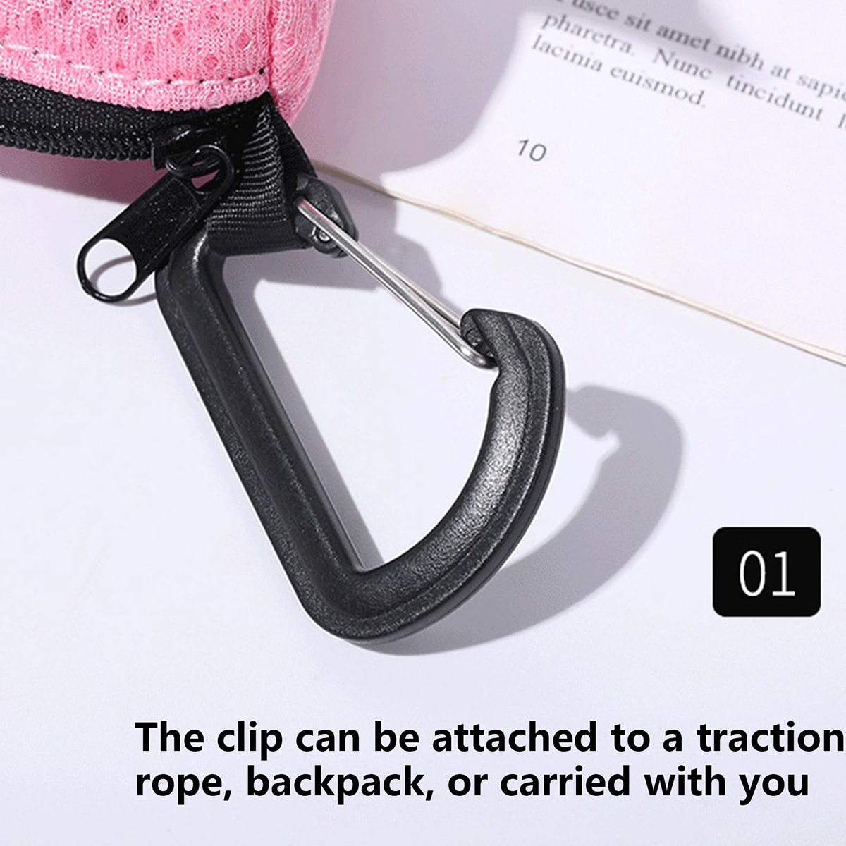 Dog Poop Bag Dispenser Fashion Dog Bag Holder With Mesh Fabric Attachment With Zipper Poop Bags Holder Poop Bag Holder