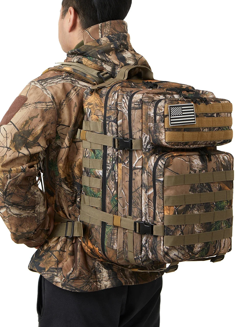 Ship from US 45L Tactical Backpack for GYM MenWomen Large Capacity 3 Days Survival Molle Bag hiking backpacks camping equipment back pack 250304FBB