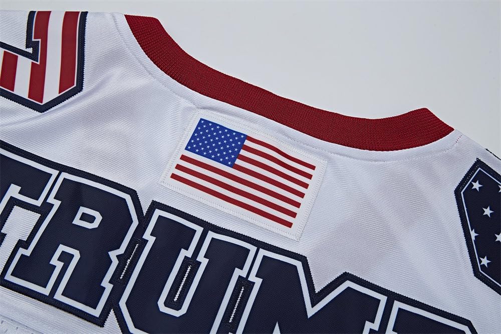 2024 USA 47th P Trump Football Jersey 47 America Flag TOP ed